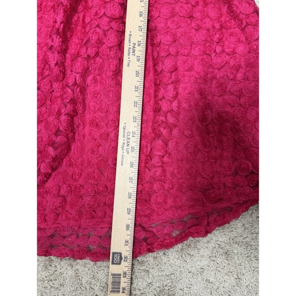 Meet me in Santorini Rosebud Babydoll Mini Dress Ruffle Cap Sleeve Tie Back Sz M - Picture 8 of 12